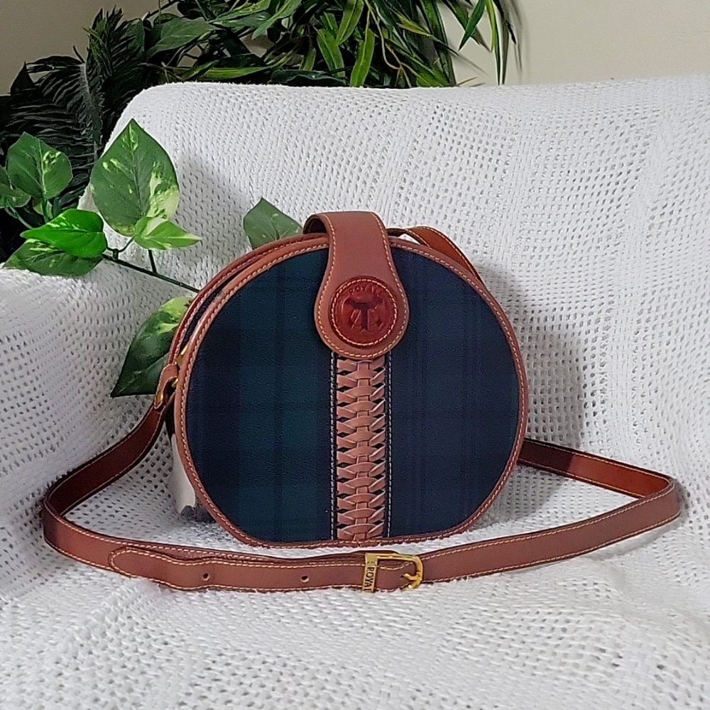 Royal Travel US Round Crossbody with colorful leather